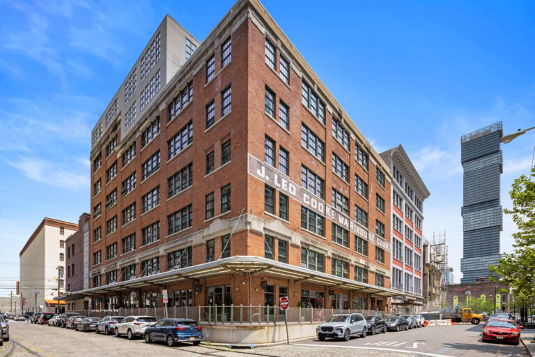 Cooke Lofts exterior at 140 Bay Street in Jersey City