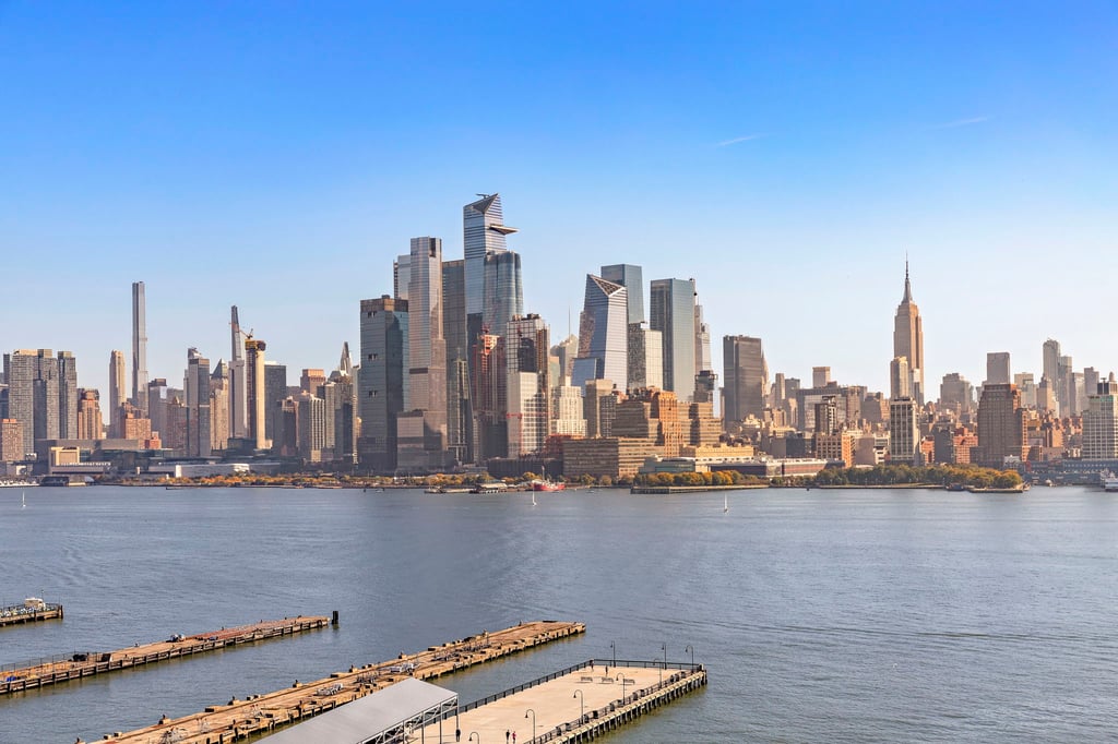 Hudson River and Midtown Manhattan skyline photographed for 1125 Maxwell Lane residence 1209 in Hoboken